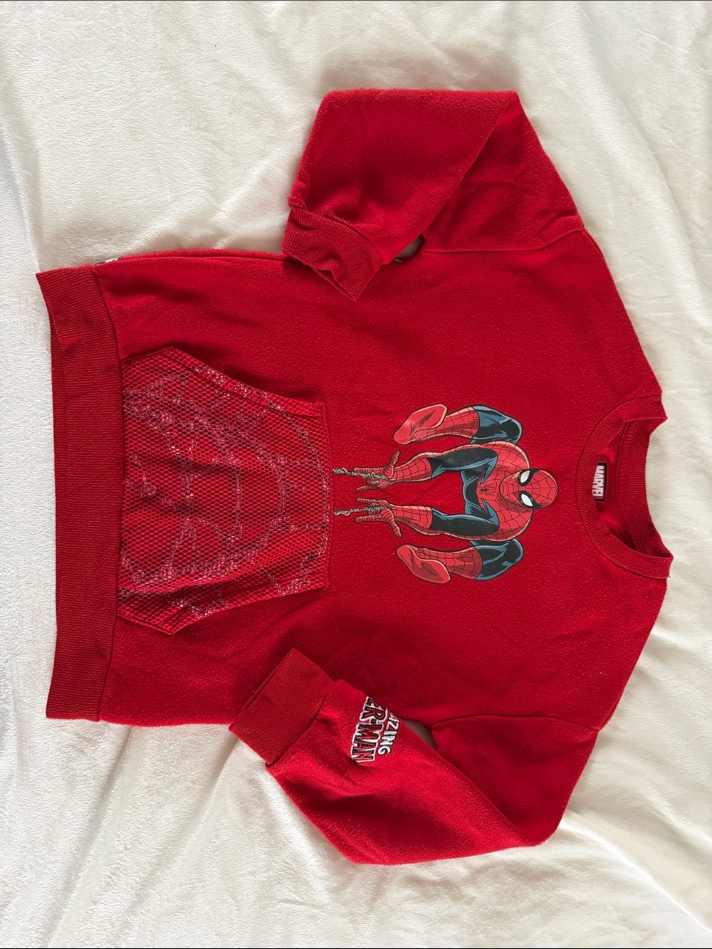 Marvel Red Spider-Man Pullover Hoodie for Kids